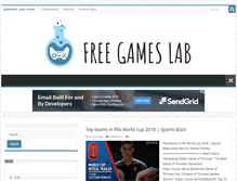 Tablet Screenshot of freegameslab.com